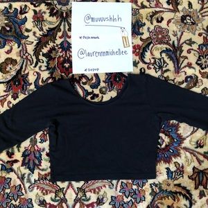 American Apparel long-sleeve crop top